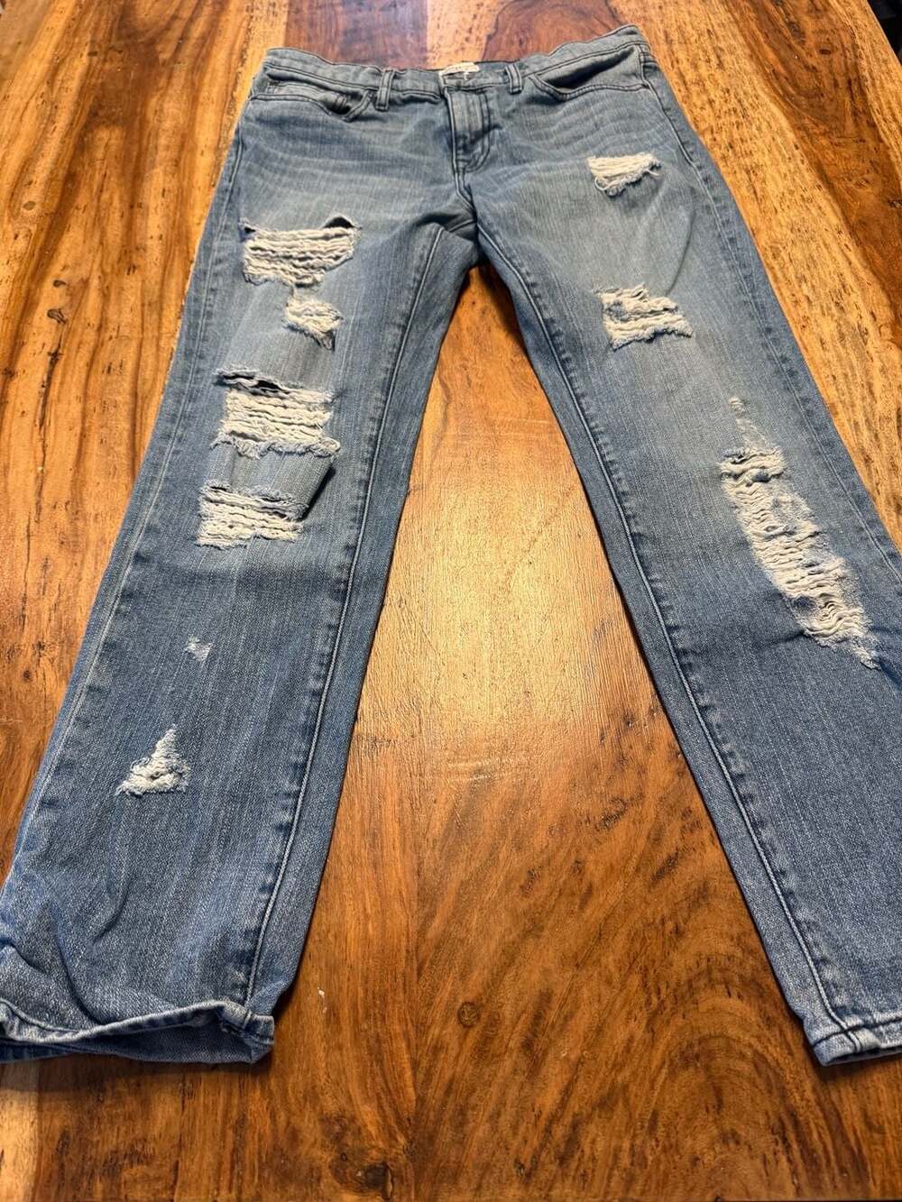 Copper Denim Miner Orphan Girl Distressed Jeans Size 28 made in the USA